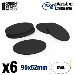 90x52mm AOS Oval Kunststoffbasen | Oval Plastic Stems