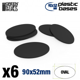 Socles Plastiques Ovale 90x52mm AOS | Socles en Plastique Ovales