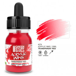 Transparent Acrylic Ink - Red | Acrylic Inks