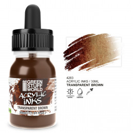 Transparent Acrylic Ink - Brown | Acrylic Inks
