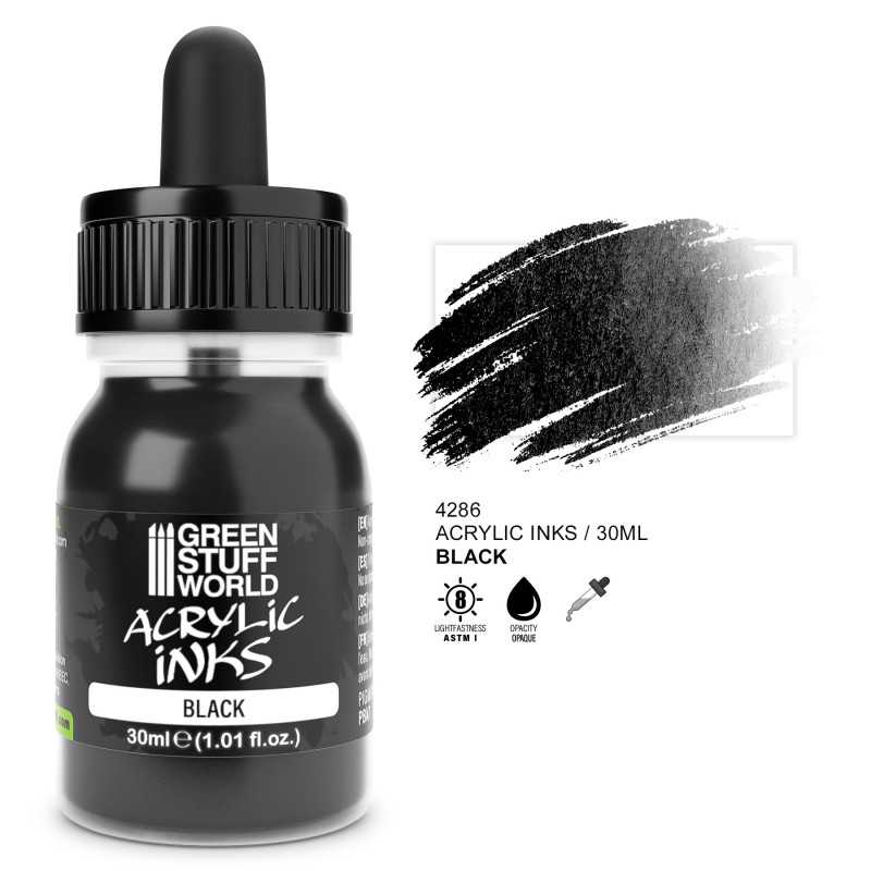 Acrylic Ink Opaque- Black | Acrylic Inks