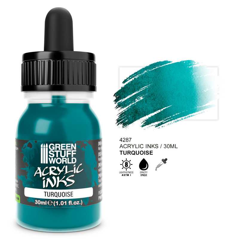 Acrylic Ink Opaque- Turquoise | Acrylic Inks