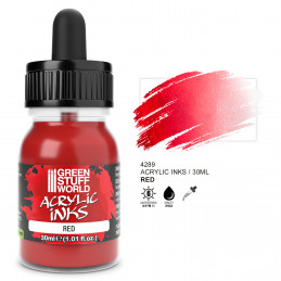 Acrylic Ink Opaque - Red | Acrylic Inks