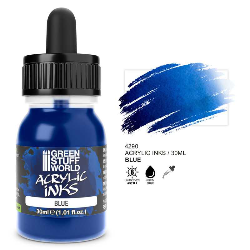 Inchiostro acrilico opaco - Blu | Colori Inchiostri