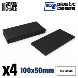 100x50mm rechteckige Kunststoffbasen | Warhammer Old World Basen