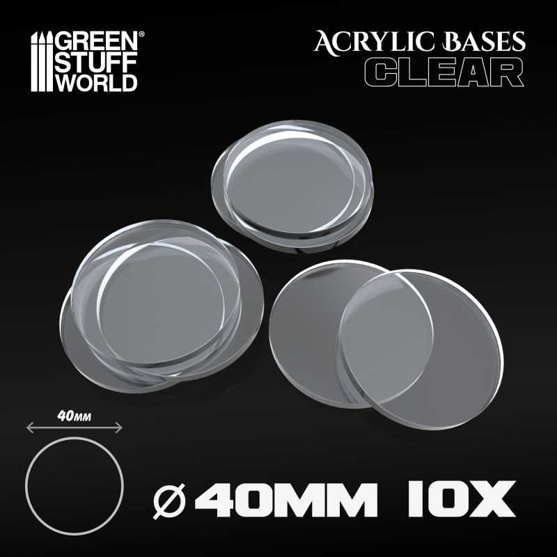 Basi Acriliche - Tonde 40 mm TRASPARENTI | Basi Tonde Basi Acriliche - Tonde 40 mm TRASPARENTI | Basi Tonde