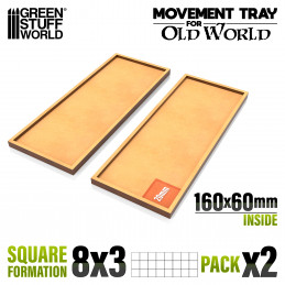 MDF Movement Trays 160x60mm | Old World Movement trays