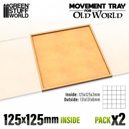 MDF Movement Trays 125x125mm | Old World Movement trays