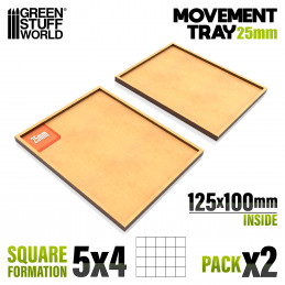 Plateaux de Mouvement MDF 125x100mm | Plateaux de mouvement pour Old World