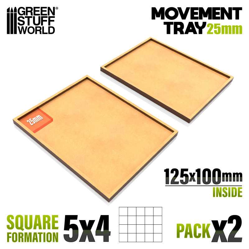 MDF Movement Trays 125x100mm | Old World Movement trays MDF Movement Trays 125x100mm | Old World Movement trays