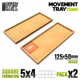 MDF Movement Trays 125x50mm | Old World Movement trays