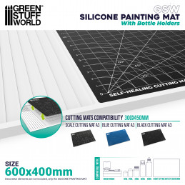 Silicone Painting Mat with Edges 450x300mm