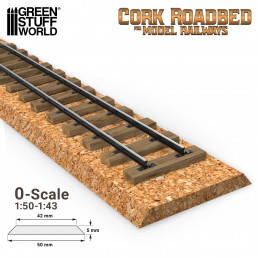 0 Cork Roadbed | Scale Cork Roadbed