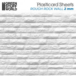 Plancha Plasticard LADRILLO RUGOSO - tamaño A4 Planchas Texturizadas