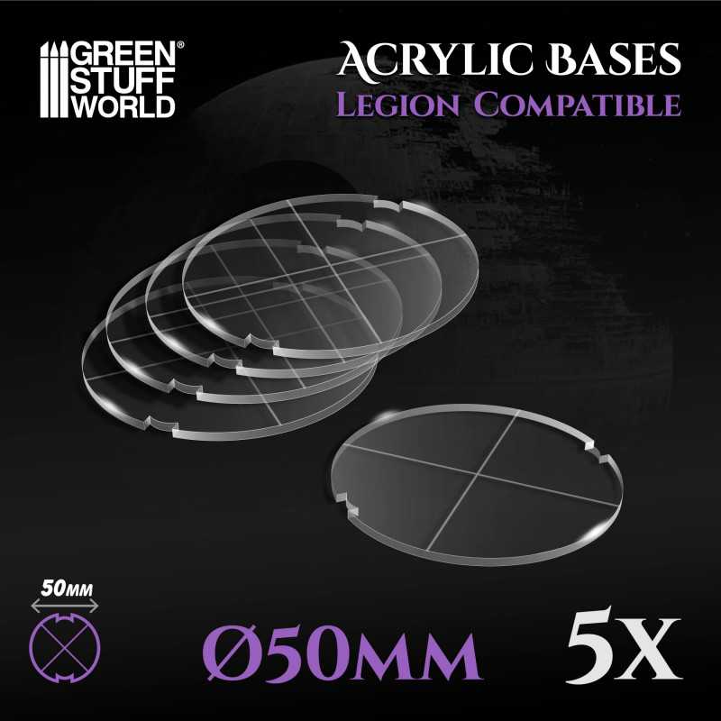 Acrylic Bases - Round 50 mm (Legion) | Acrylic Bases Star Wars Legion