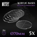 Socles ROND 70 mm en Acrylique (Legion)
