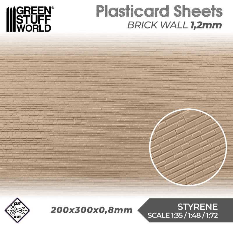 Plasticard - Brick Walls 1,2mm Plasticard - Brick Walls 1,2mm