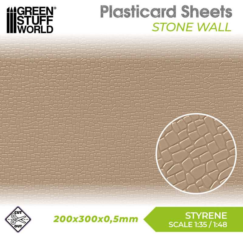 Plasticard - Stone Wall Plasticard - Stone Wall