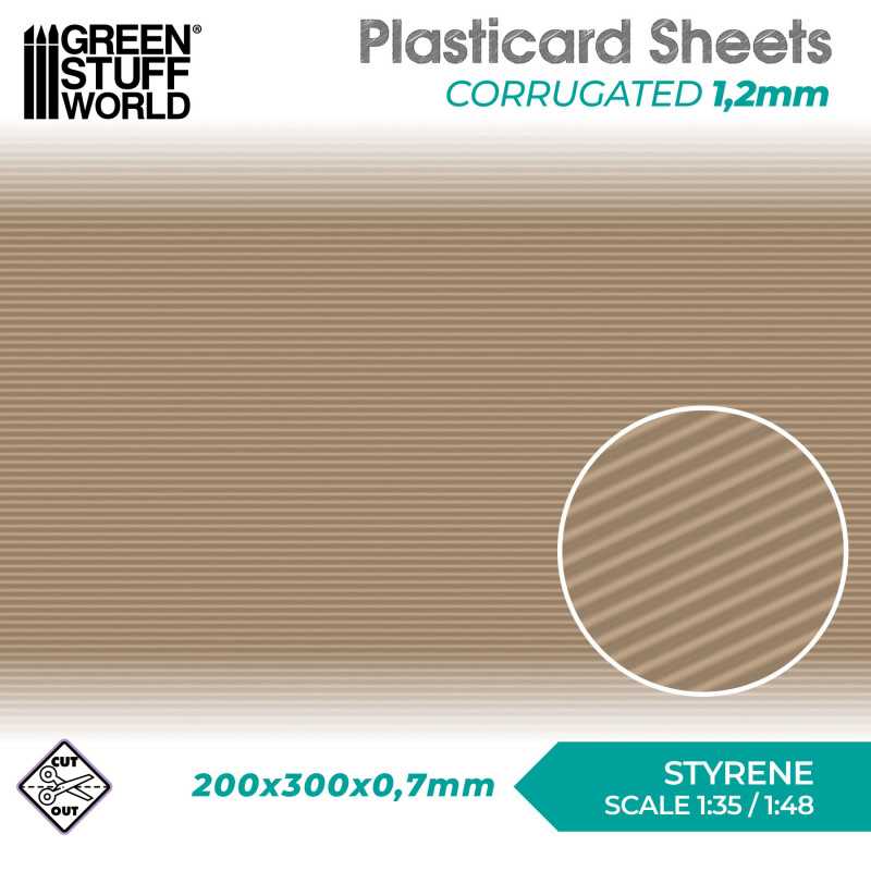 Plasticard - Corrugated Plasticard - Corrugated