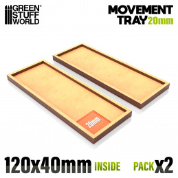 MDF Movement Trays 120x40mm