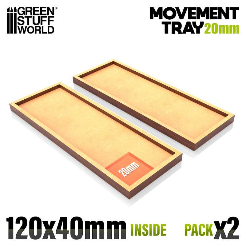 MDF Movement Trays 120x40mm MDF Movement Trays 120x40mm