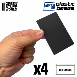 Plastic Bases - Rectangle 100x60mm for Chariots