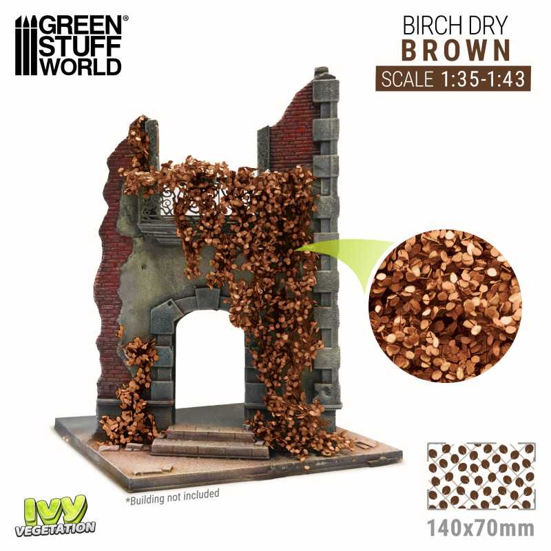 Miniatur-Blättermatten - Birke Braun - Groß Miniatur-Blättermatten - Birke Braun - Groß