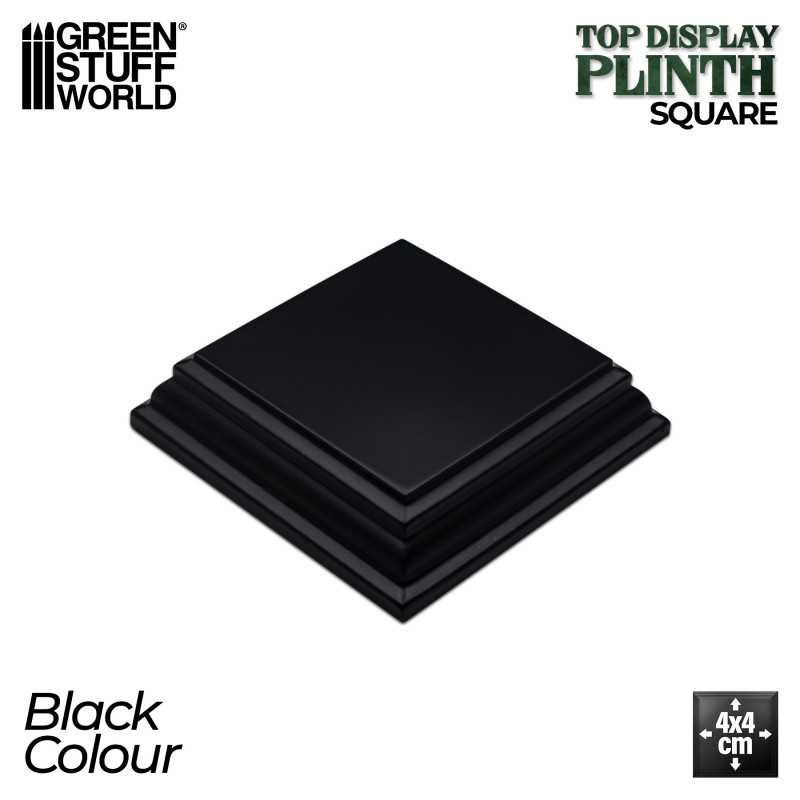 Square Wood display bases 4x4 cm - Black