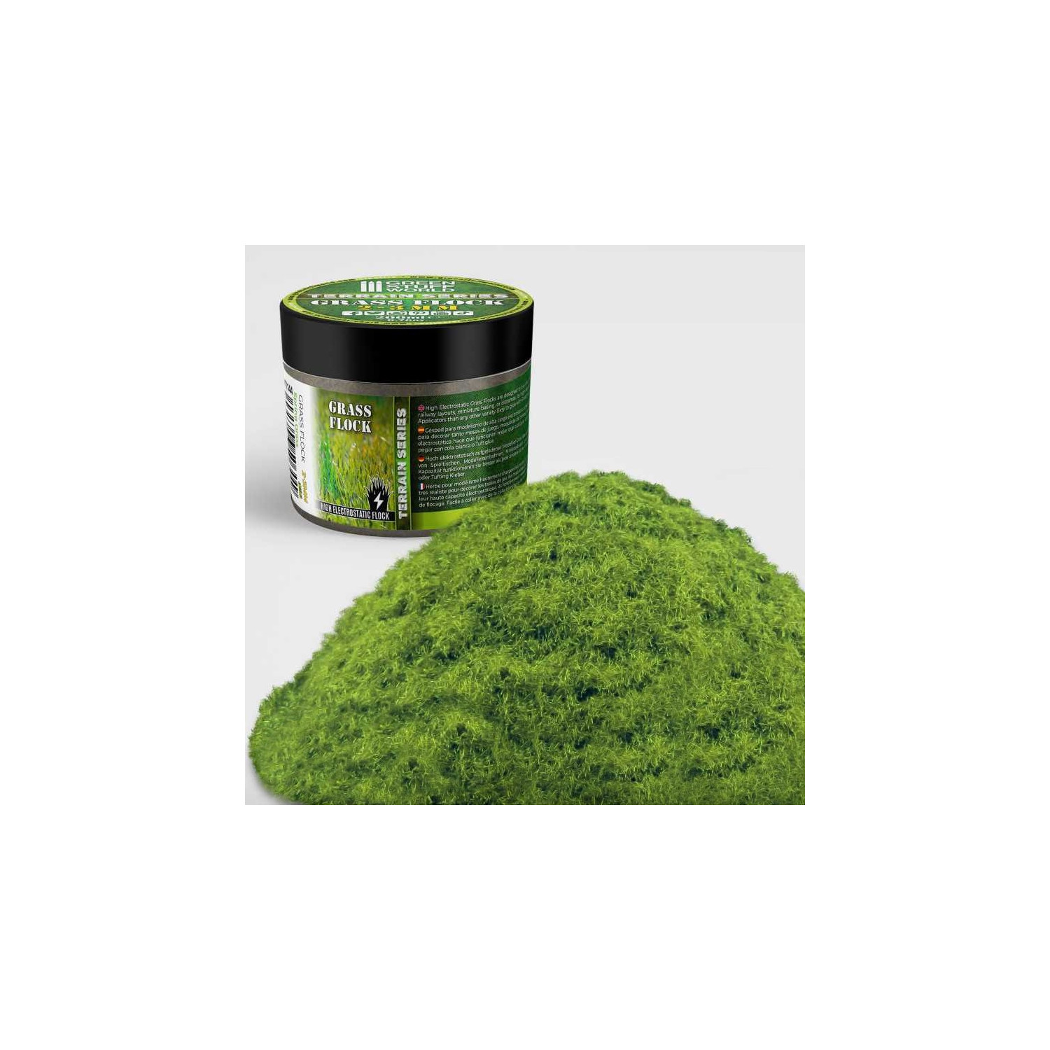 Static Grass Flock 2-3mm - SPRING GRASS - 200 ml | 2-3mm static grass