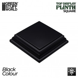 Square Wood display bases 5x5 cm - Black
