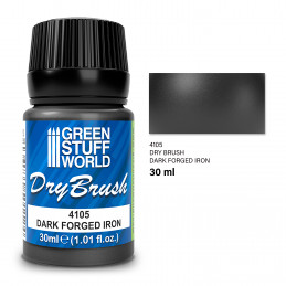 Metallic Dry Brush - DARK FORGED IRON 30 ml | Dry Brush Paints