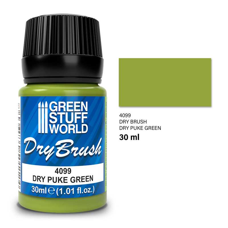 Brossage à Sec - DRY PUKE GREEN 30 ml | Peintures Brossage à Sec