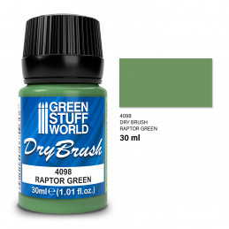 Pennello Asciutto - RAPTOR GREEN 30 ml | Colore Pennello Asciutto