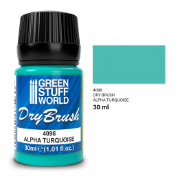 Brossage à Sec - ALPHA TURQUOISE 30 ml | Peintures Brossage à Sec