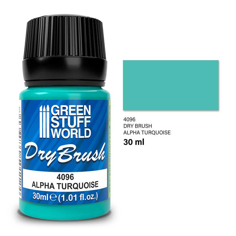 Trockenpinsel - ALPHA TURQUOISE 30 ml | Trockenpinsel Farben