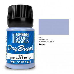 Brossage à Sec - BLUE WOLF TOUCH 30 ml | Peintures Brossage à Sec