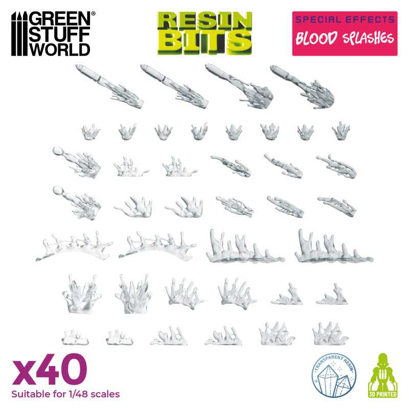 3D-Druckset - Blutspritzer-Effekt 3D-Druckset - Blutspritzer-Effekt