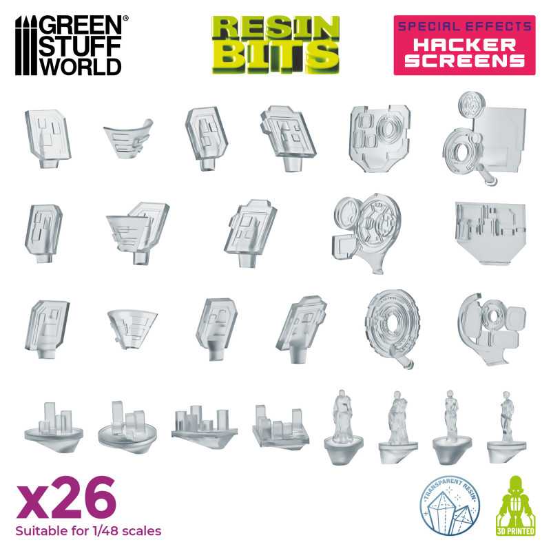 3D printed set - Hacker Screens 3D printed set - Hacker Screens