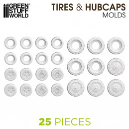 Silicone Molds - Tyres and Hubcaps | Terrain molds