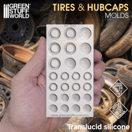 Silikon Texturplatten - Reifen und Radkappen | Gelände silikonformen
