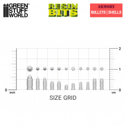 Set impreso en 3D - Balas y Casquillos de Resina
