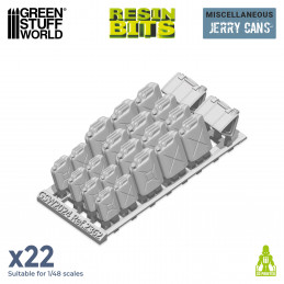 3D printed set - Resin Jerry Cans
