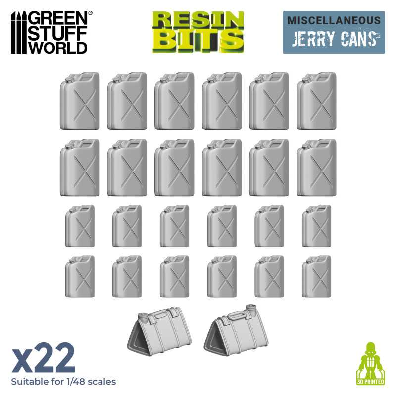 3D printed set - Resin Jerry Cans