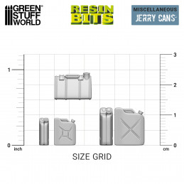 Set imprimé en 3D - Jerrycans en Résine