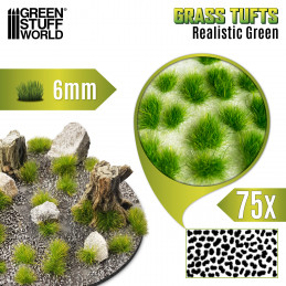 Grasbüschel - Tuft 6mm - Realistische Grün
