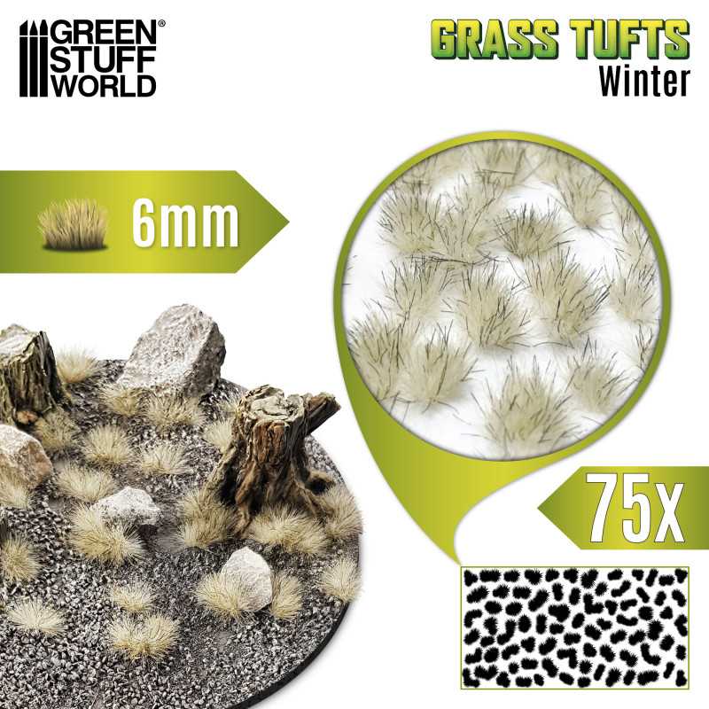 Ciuffi d'Erba - Tuft 6mm - Inverno Ciuffi d'Erba - Tuft 6mm - Inverno