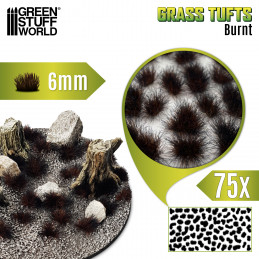 Touffes d'herbe - Tuft 6mm - Brule