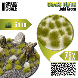 Touffes d'herbe - Tuft 6mm - Vert clair
