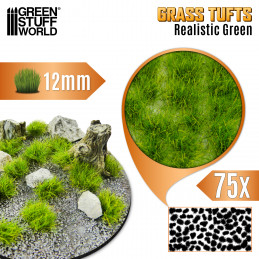 Grasbüschel - Tuft 12mm - Realistische Grün