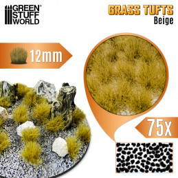 Static Grass Tufts 12mm - Beige